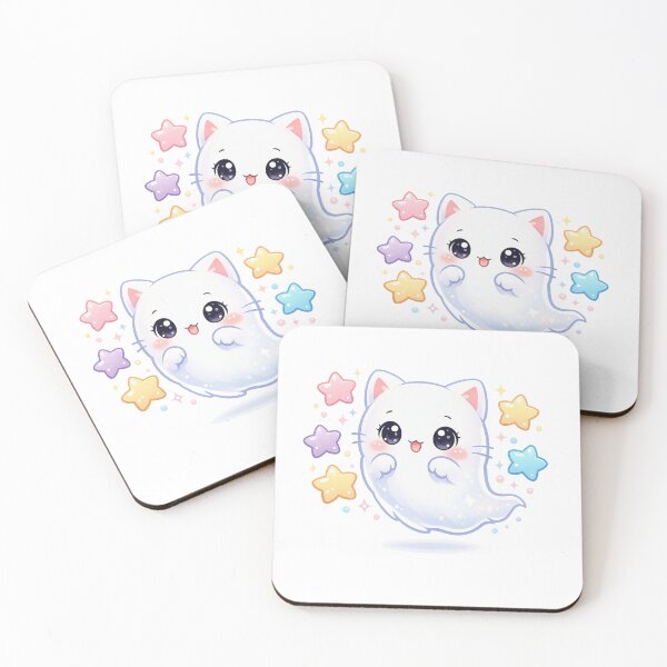 Item preview, Kawaii Pastel Ghost Kitty designed and sold by Sommium .