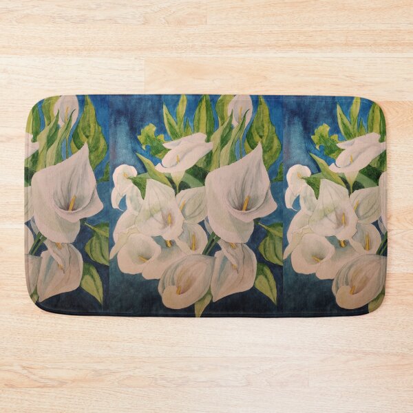 Item preview, White Calla lilies watercolour painting  designed and sold by esvb.