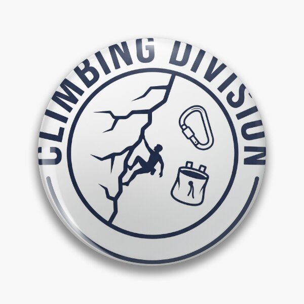 Item preview, Climbing Division Badge Shirt — Retro Climbing Gym Gift designed and sold by Type2SupplyCo.
