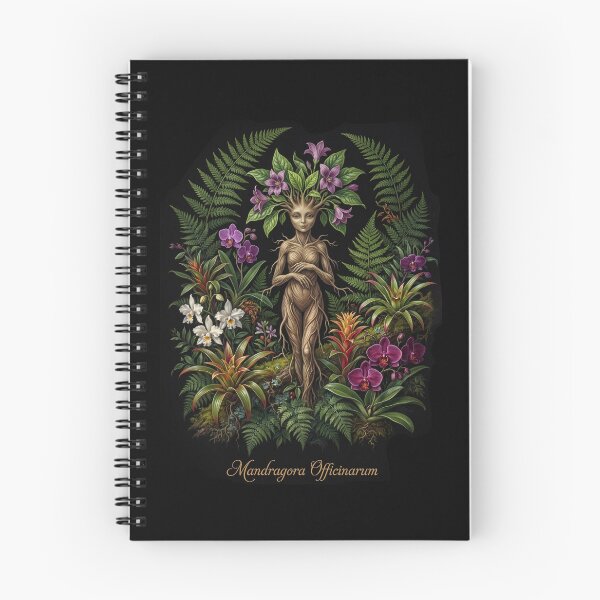 Item preview, Dark Botanical Mandragora Officinarum, Mandrake Herbal Illustration II designed and sold by Yaremchuk.