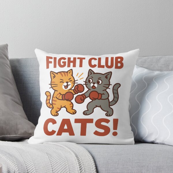 Aperçu de l'œuvre T-shirt humoristique avec chats boxeurs pour les amoureux des animaux créée et vendue par ThreadQuirk.