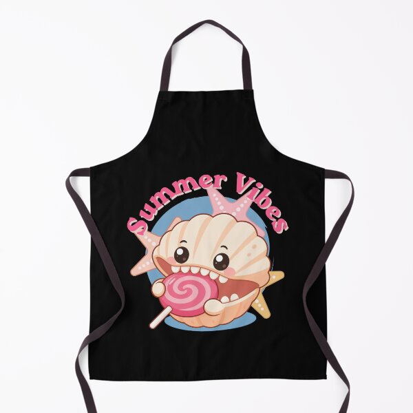 Item preview, Summer Vibes - Cute Funny Seashell Eating Lollipop designed and sold by tellia-kallisto.