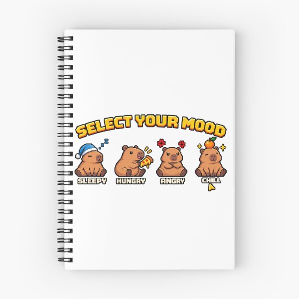 Item preview, Capybara: Select Your Mood - Pixel Art Gamer designed and sold by CircinusStore.