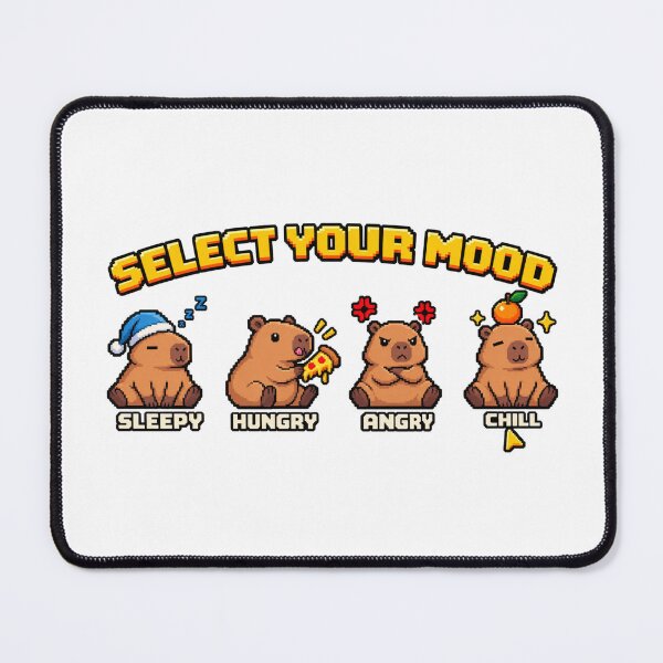 Item preview, Capybara: Select Your Mood - Pixel Art Gamer designed and sold by CircinusStore.