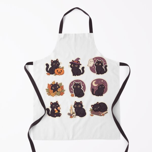 Item preview, Cute Black Cat Halloween Sticker Pack – Spooky Season Kittens designed and sold by abdelski.