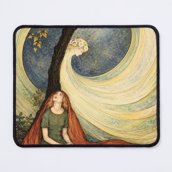 Item preview, Fairy Tale Wall Art, Zélie and the Fairy Candide Print, Jennie Harbour Vintage Fantasy Art designed and sold by RickE.