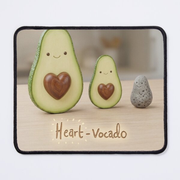 Item preview, Heart Vocado cute Avocado pun designed and sold by Vintage Designs +.