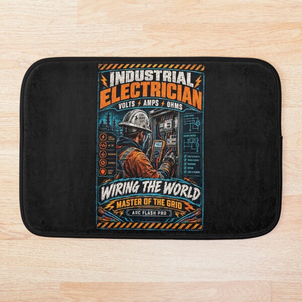 Item preview, Industrial Electrician Volts Amps Wiring World Shirt designed and sold by StudioBilly3000.