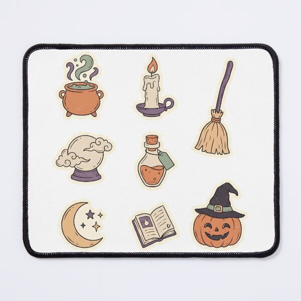 Item preview, Witchy Halloween Sticker Pack – Cauldron, Potion, Broom & Spellbook designed and sold by abdelski.