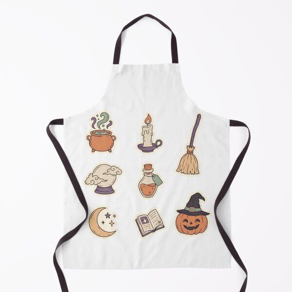 Item preview, Witchy Halloween Sticker Pack – Cauldron, Potion, Broom & Spellbook designed and sold by abdelski.
