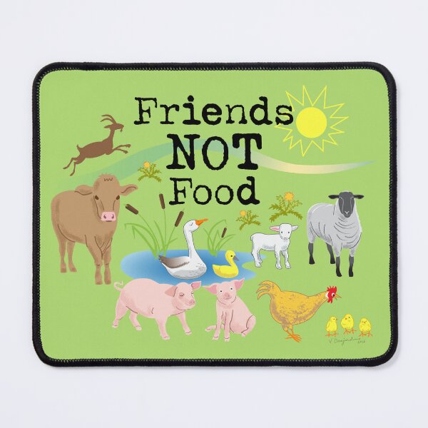 Item preview, Vegan Friends Not Food Farm Animals designed and sold by vinpauld.