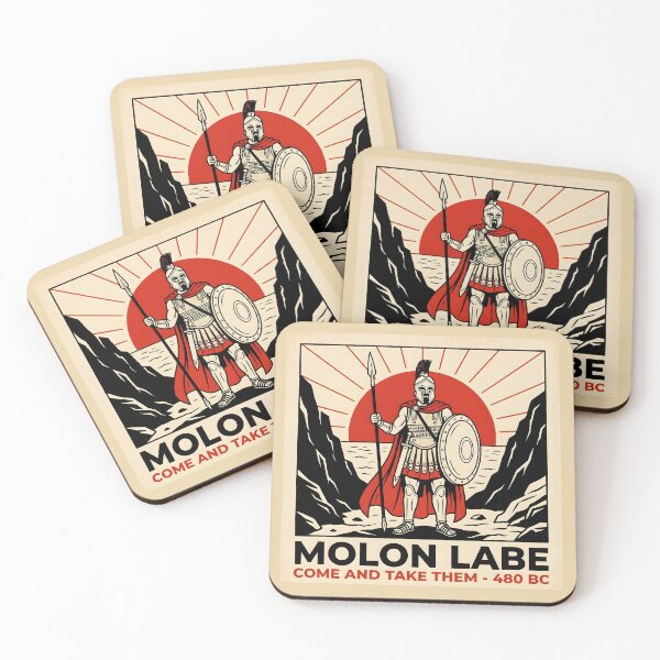 Item preview, Molon Labe - Come and Take Them - Spartan Hoplite at Thermopylae 480 BC designed and sold by Crónicas del Sol Antiguo.