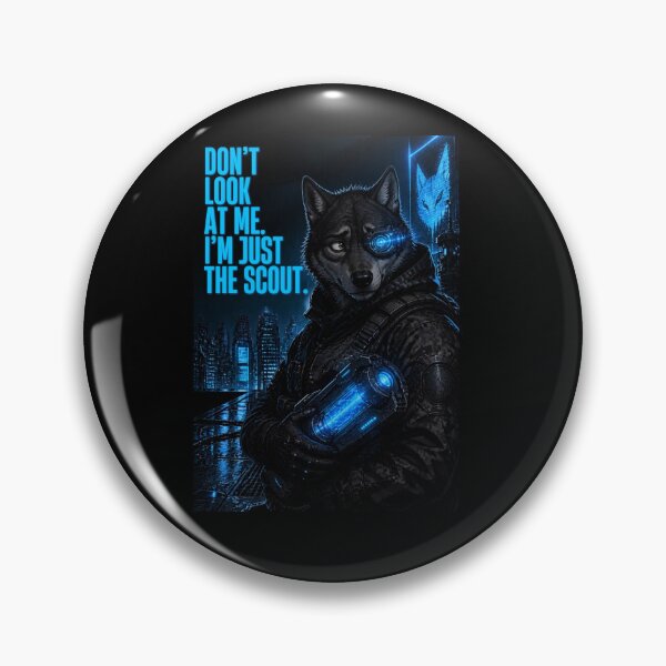 Item preview, Funny Cyberpunk Wolf Sniper Scout Gamer Graphic designed and sold by LazyDayzCo.