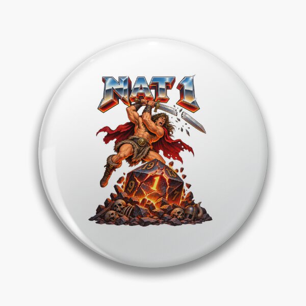 Item preview, Nat 1 Barbarian Critical Fail designed and sold by bwanaboards.