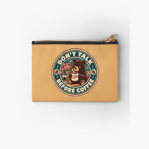 Item preview, Don't Talk Before Coffee | Sleepy Bear Vintage Coffee Lover Design designed and sold by IronySupply.