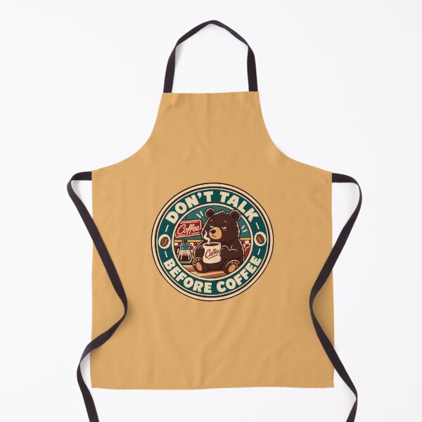 Item preview, Don't Talk Before Coffee | Sleepy Bear Vintage Coffee Lover Design designed and sold by IronySupply.
