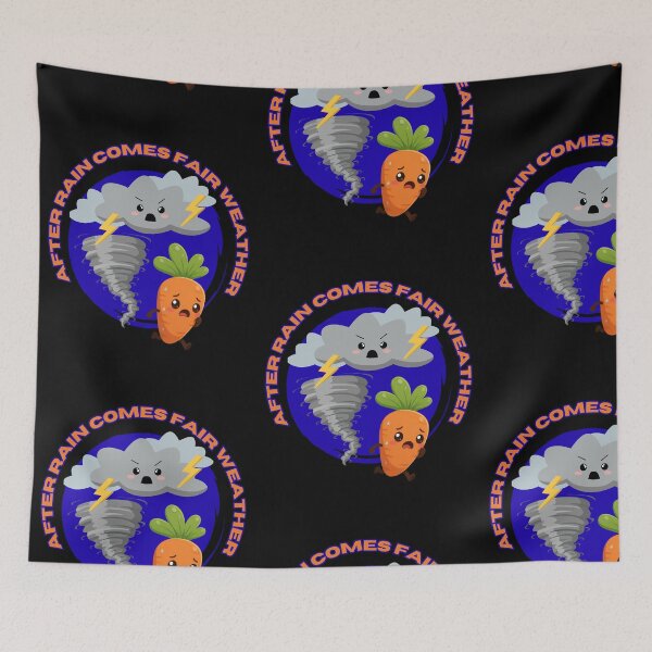 Item preview, After Rain Comes Fair Weather - Funny Motivational Carrot designed and sold by tellia-kallisto.