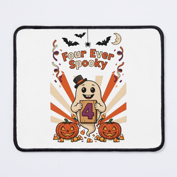 Item preview, Four Ever Spooky Halloween Funny Ghost 4th Birthday Party designed and sold by Redgiant87x.