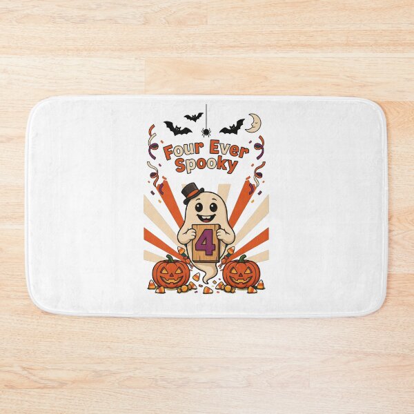 Item preview, Four Ever Spooky Halloween Funny Ghost 4th Birthday Party designed and sold by Redgiant87x.