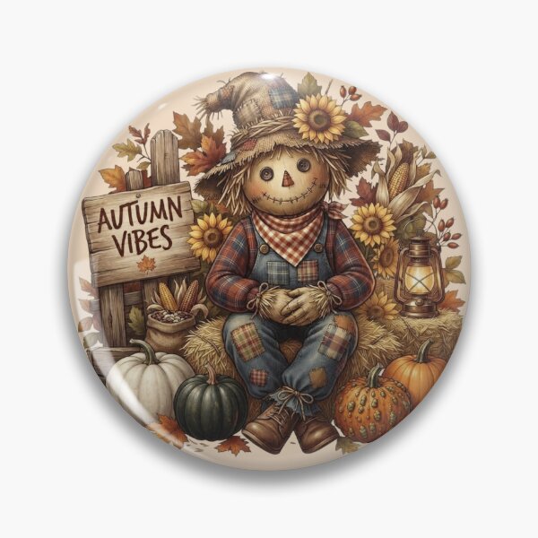 Item preview, Rustic Autumn Scarecrow Harvest designed and sold by BreezifyDesignStudio.