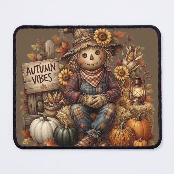 Item preview, Rustic Autumn Scarecrow Harvest designed and sold by BreezifyDesignStudio.