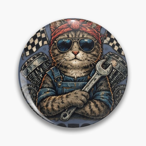 Item preview, Mechanic Cat Racing Vintage Auto Garage Funny Car Enthusiast designed and sold by WINY STUDIO.