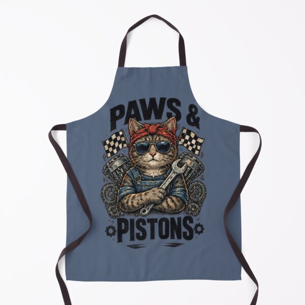 Item preview, Mechanic Cat Racing Vintage Auto Garage Funny Car Enthusiast designed and sold by WINY STUDIO.