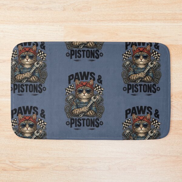 Item preview, Mechanic Cat Racing Vintage Auto Garage Funny Car Enthusiast designed and sold by WINY STUDIO.