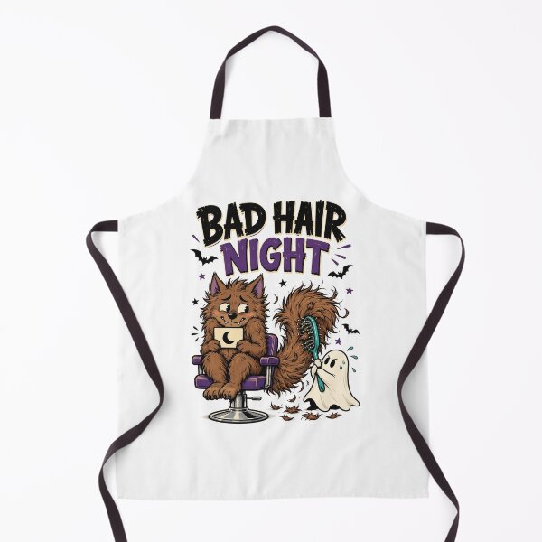 Item preview, Bad Hair Night Funny Werewolf Halloween Salon Humor Design. designed and sold by The-T-In-Retro.