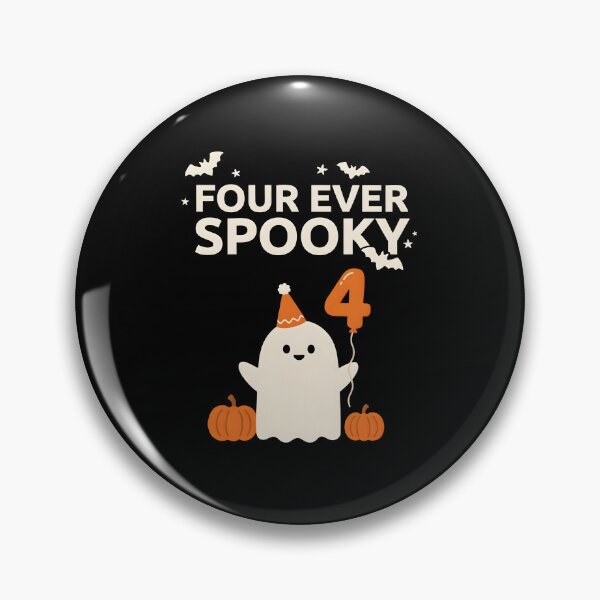Item preview, Four Ever Spooky Cute Ghost Halloween 4th Birthday designed and sold by Redgiant87x.