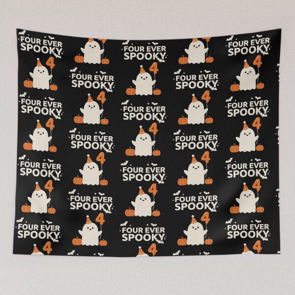 Item preview, Four Ever Spooky Cute Ghost Halloween 4th Birthday designed and sold by Redgiant87x.