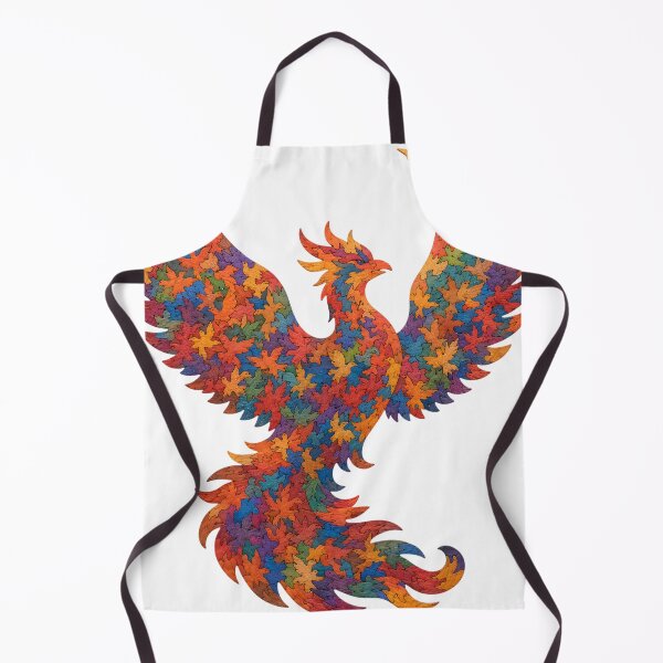 Item preview, Rising Phoenix Silhouette Wood Mosaic Art designed and sold by VisualVerseLab.