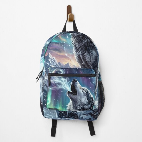 Item preview, Wolf Howling at the Moon - Winter Night Art designed and sold by Lucid Dream Pixel.