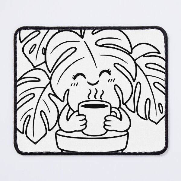 Item preview, Monstera with coffee – plant love designed and sold by Pommes im Bett.
