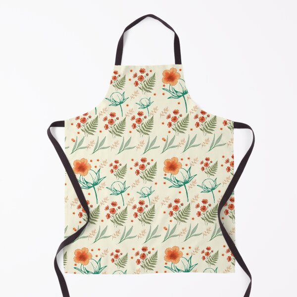 Item preview, Ferns and flowers in warm autumn tones designed and sold by Azurart2.