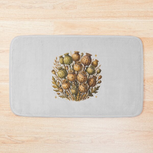 Item preview, Vintage Botanical Poppy Pod Bouquet Illustration designed and sold by hattie's.