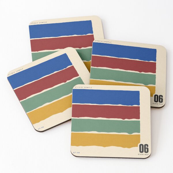 Item preview, Test Tile 06 – Pottery Glaze Sample Coaster designed and sold by astersgraphics.