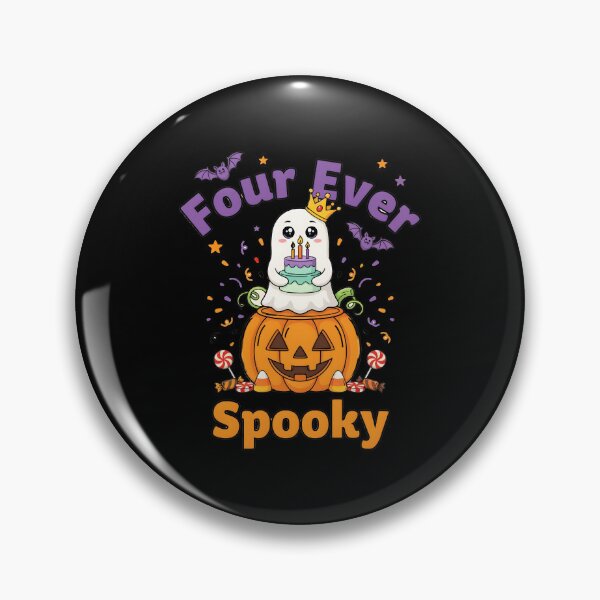 Item preview, Four Ever Spooky Halloween Birthday Funny Ghost designed and sold by Redgiant87x.