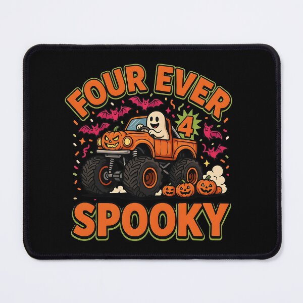 Item preview, Four Ever Spooky Funny Ghost 4th Birthday Halloween designed and sold by Redgiant87x.