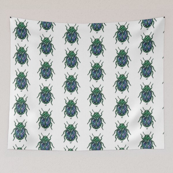 Item preview, Emerald Beetle Crystal Sticker - Galaxy Scarab designed and sold by Crystal Critters .
