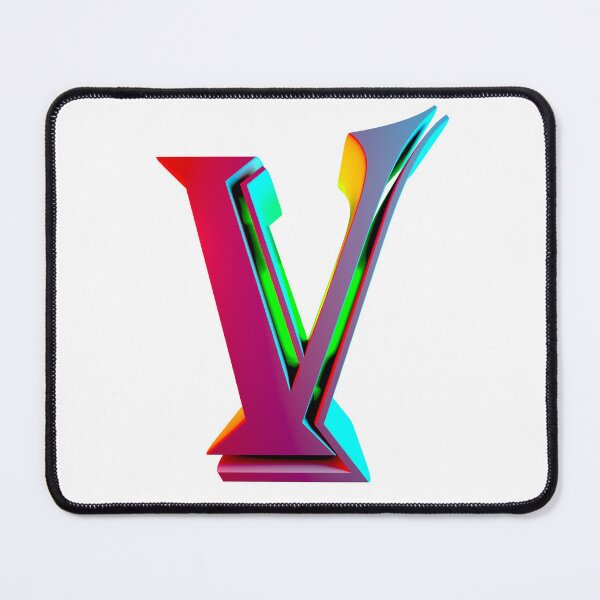 Item preview, Neon 3D Letter V - Retro Synthwave Style designed and sold by Creatigrafo.