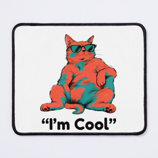 Item preview, I’m Cool - Funny Cool Cat with Sunglasses designed and sold by walbayzon.