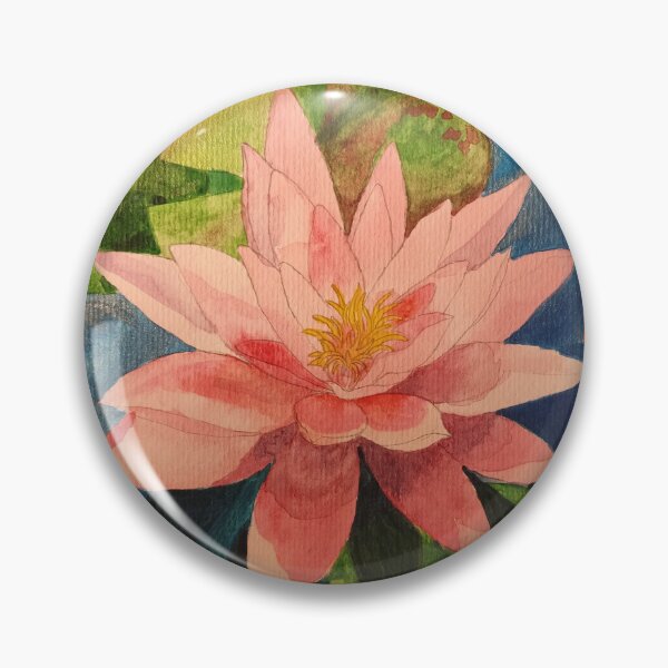 Item preview, Pink waterlily watercolour painting  designed and sold by esvb.