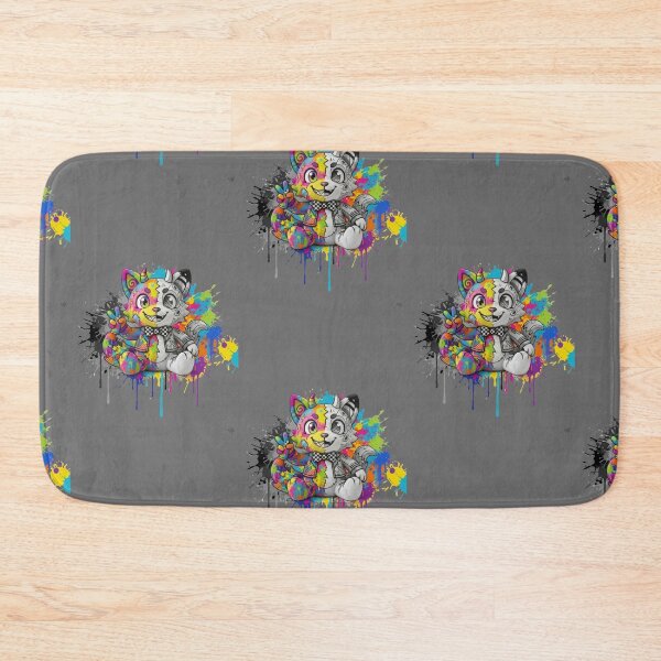 Item preview, Vibrant Colorful Split Fox Cat Paint Drip Graffiti designed and sold by Gianlu1215.