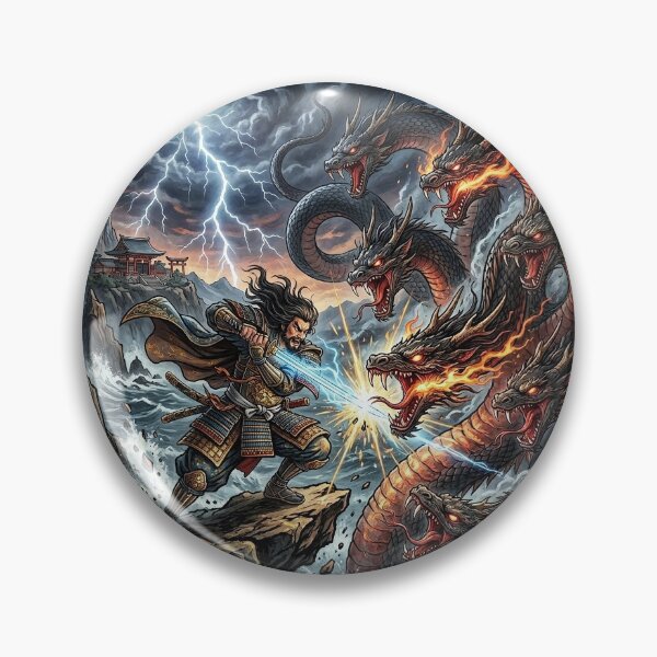 Item preview, Yamata no Orochi vs Susanoo - Japanese Myth designed and sold by Lucid Dream Pixel.