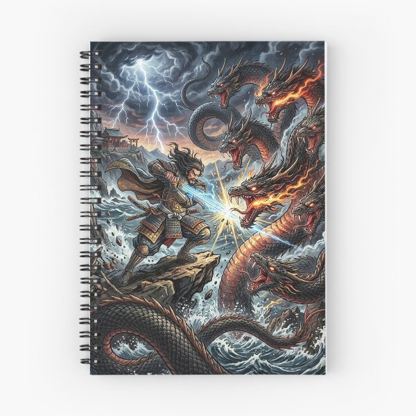 Item preview, Yamata no Orochi vs Susanoo - Japanese Myth designed and sold by Lucid Dream Pixel.