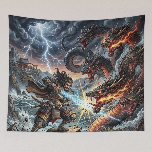 Item preview, Yamata no Orochi vs Susanoo - Japanese Myth designed and sold by Lucid Dream Pixel.
