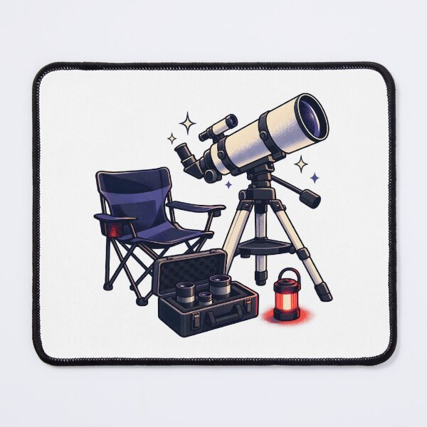 Item preview, Backyard Telescope Observer Setup Art designed and sold by Philippa Shop.