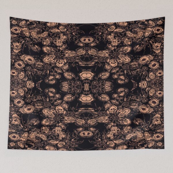 Item preview, Pale Gold Rowan Kaleidoscope – Botanical Pattern designed and sold by SulkaCreative.