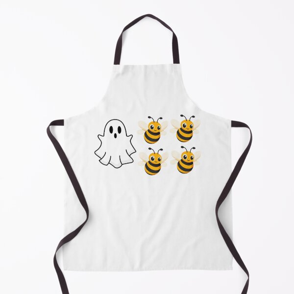 Item preview, Cute Halloween Ghost and Bees – Spooky Kawaii Ghost Bee Halloween Design designed and sold by ArtesioByZaber.